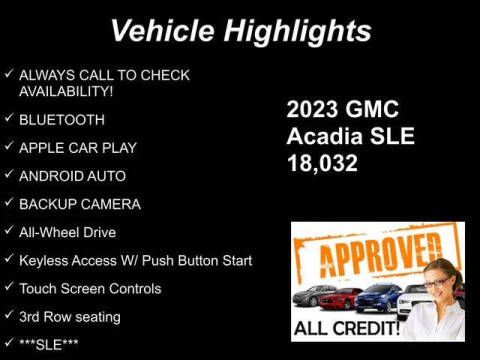 2023 GMC Acadia SLE