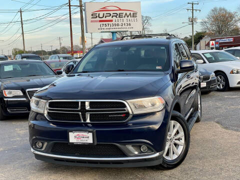 2014 Dodge Durango for sale at Supreme Auto Sales in Chesapeake VA