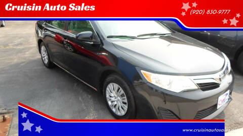 2012 Toyota Camry for sale at Cruisin Auto Sales in Appleton WI