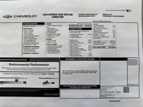 2026 Chevrolet Express 3500