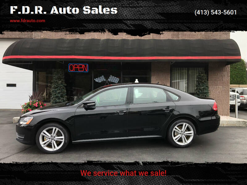 2013 Volkswagen Passat for sale at F.D.R. Auto Sales in Springfield MA