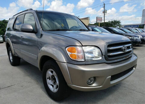 2001 Toyota Sequoia for sale at TEXAS MOTOR CARS in Houston TX