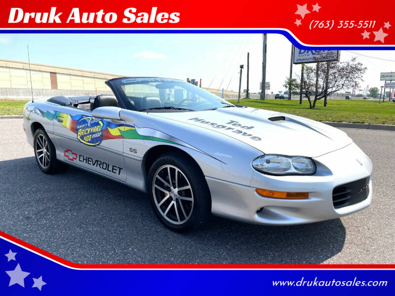 2002 Chevrolet Camaro for sale at Druk Auto Sales - New Inventory in Ramsey MN