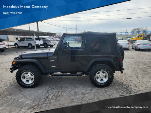 2000 Jeep Wrangler for sale at Meadows Motor Company in Cleburne TX