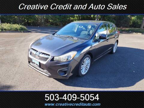 2013 Subaru Impreza for sale at Creative Credit & Auto Sales in Salem OR