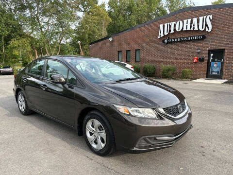 2013 Honda Civic for sale at Autohaus of Greensboro in Greensboro NC