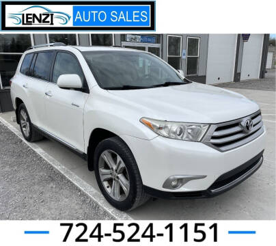 2012 Toyota Highlander for sale at LENZI AUTO SALES in Sarver PA