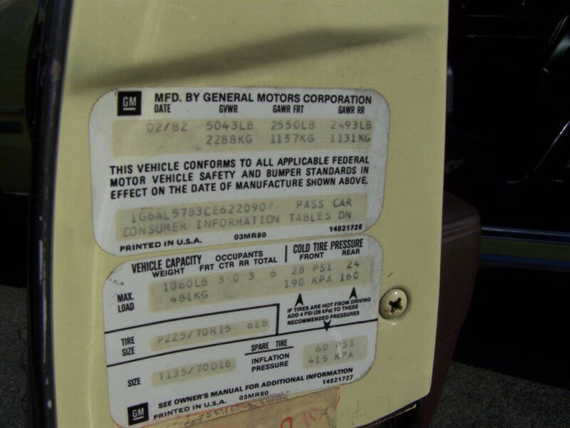 1982 Cadillac Eldorado