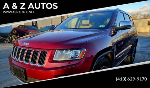 2014 Jeep Grand Cherokee for sale at A & Z AUTOS in Westfield MA