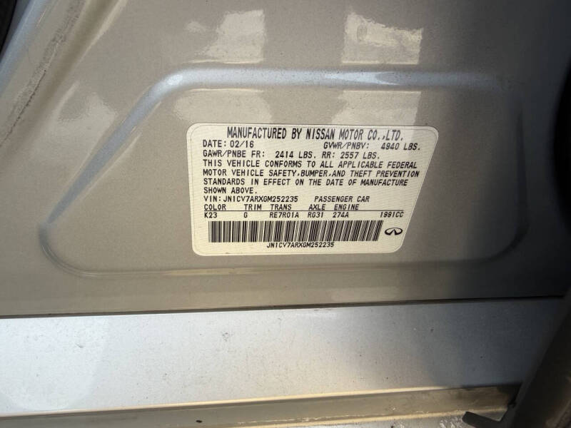 2016 Infiniti Q50 2.0T Premium