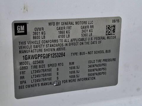 2015 Chevrolet Express LS 2500