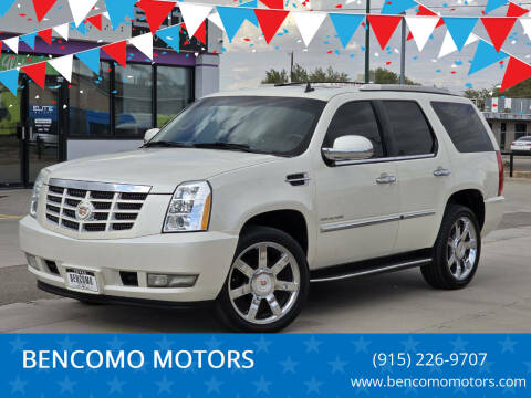 2014 Cadillac Escalade for sale at BENCOMO MOTORS in El Paso TX