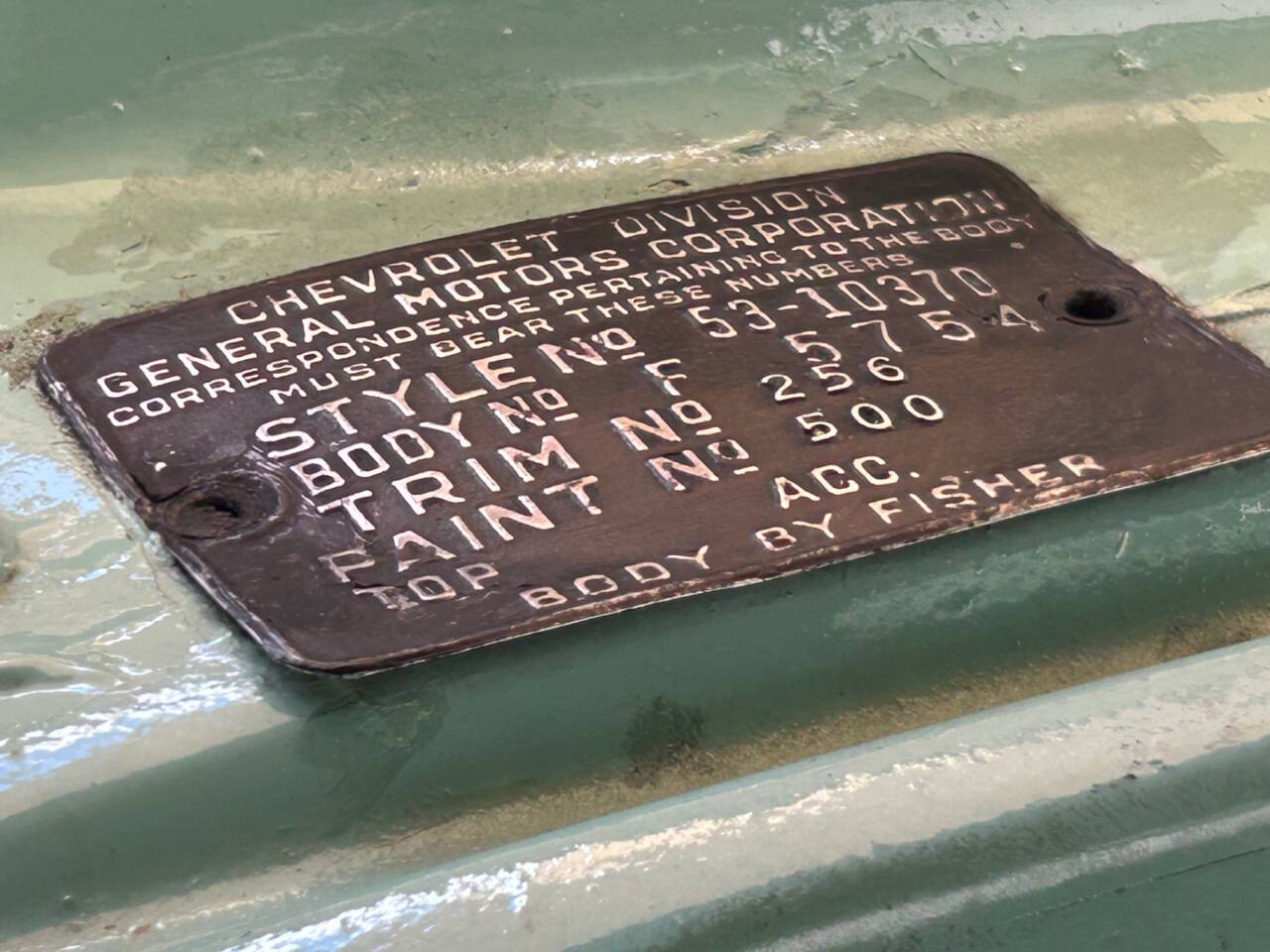1953 Chevrolet Bel Air 39