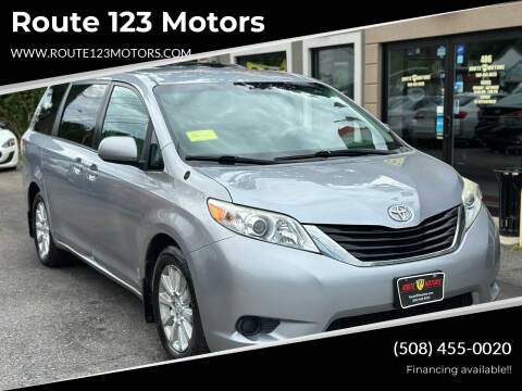 2011 Toyota Sienna for sale at Route 123 Motors in Norton MA