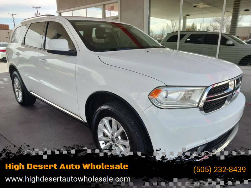 2019 Dodge Durango for sale at High Desert Auto Wholesale in Albuquerque NM