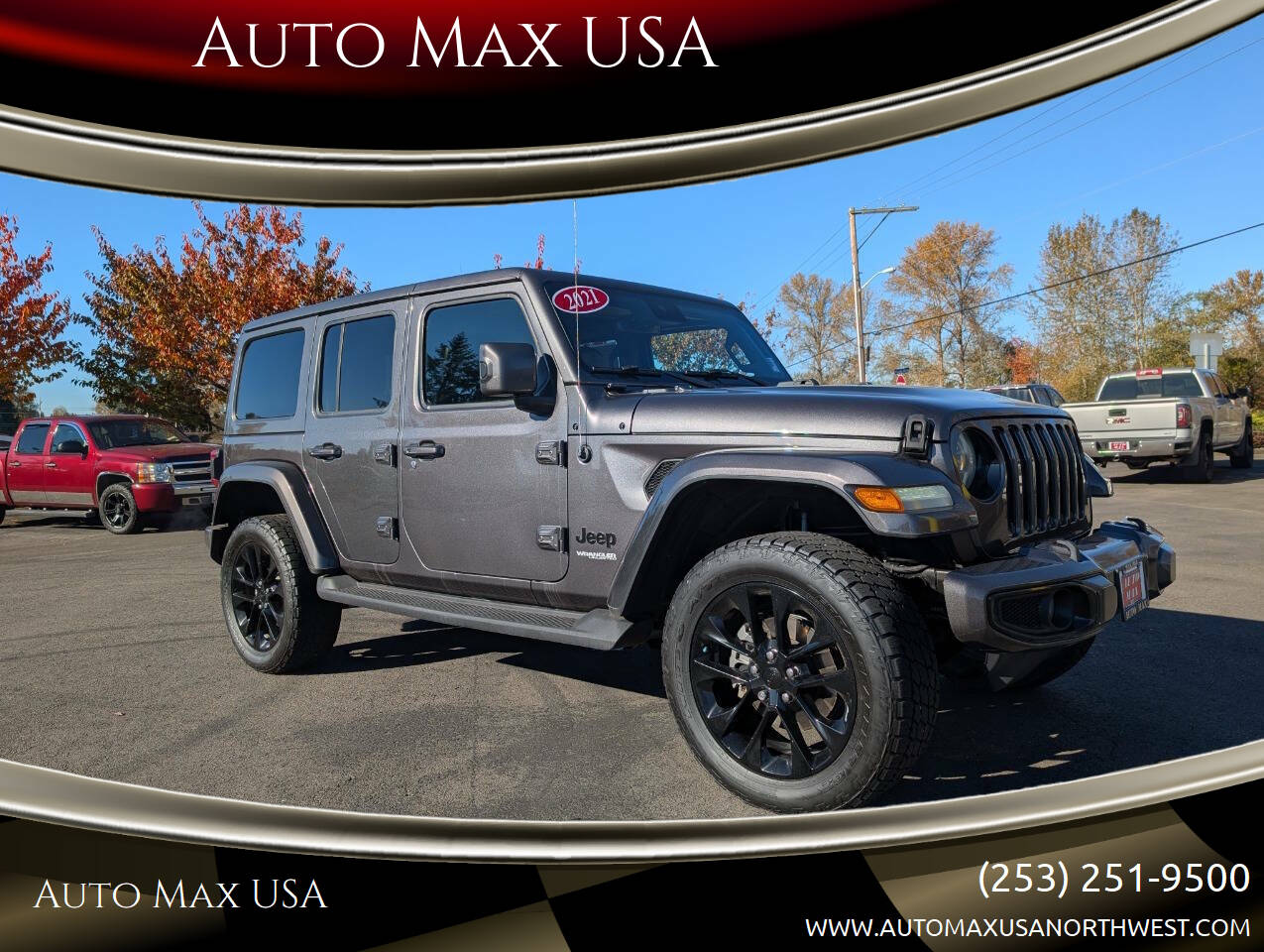 used 2021 Jeep Wrangler Unlimited car, priced at $32,999